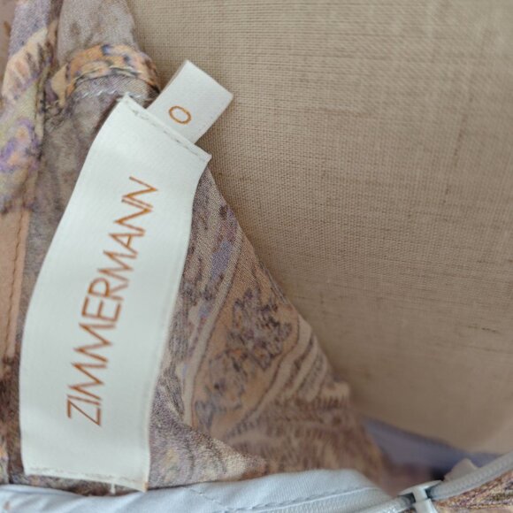 ZIMMERMANN Belted printed chiffon maxi dress - Picture 14 of 15